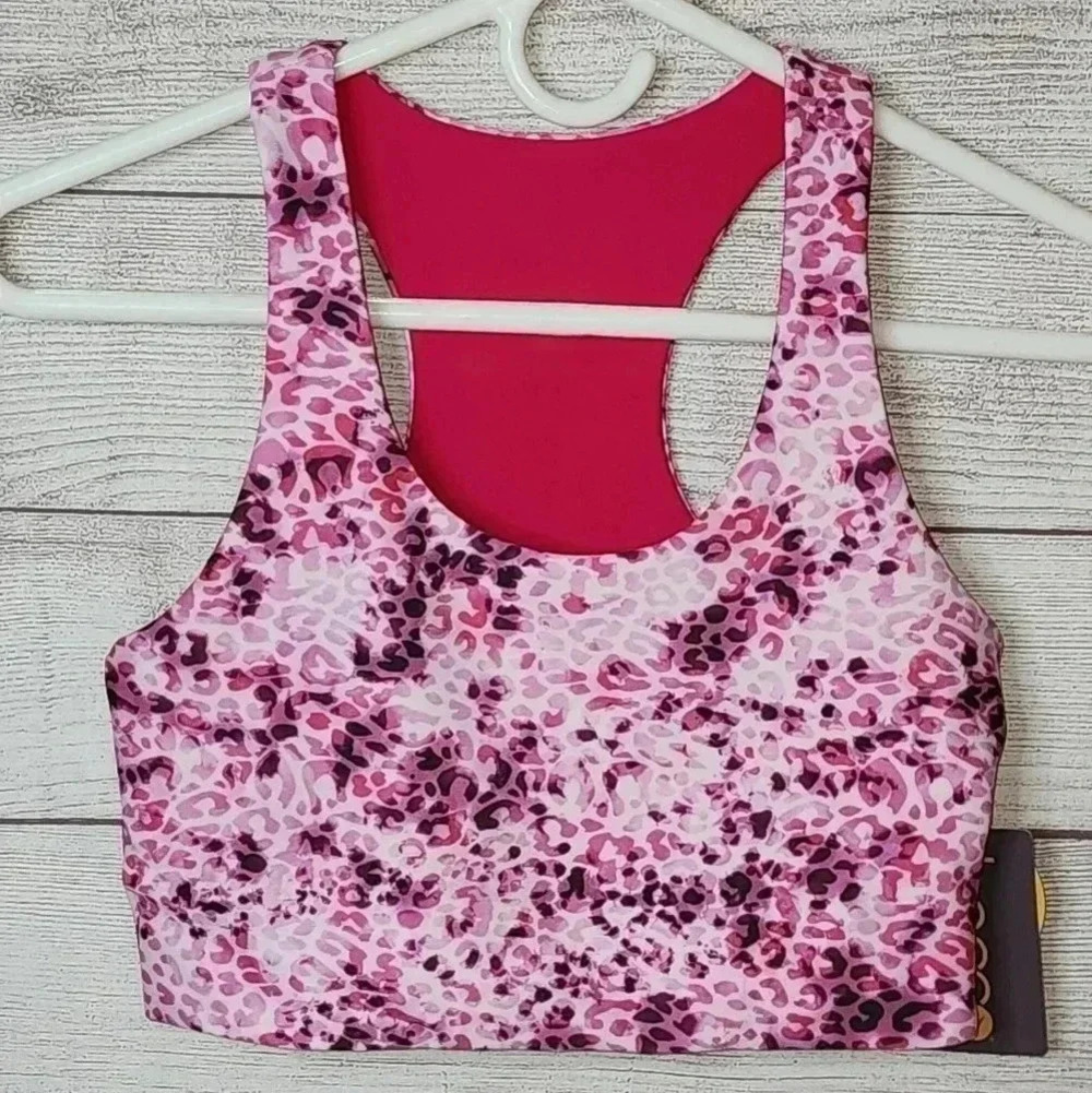 Becco reversible racer back sports bra size small